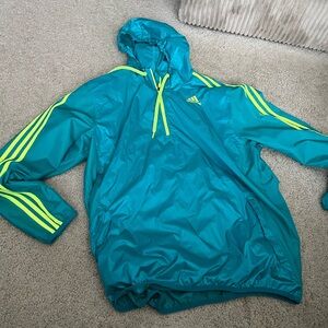 Adidas mens quarter zip large. Windbreaker perfect condition like new.